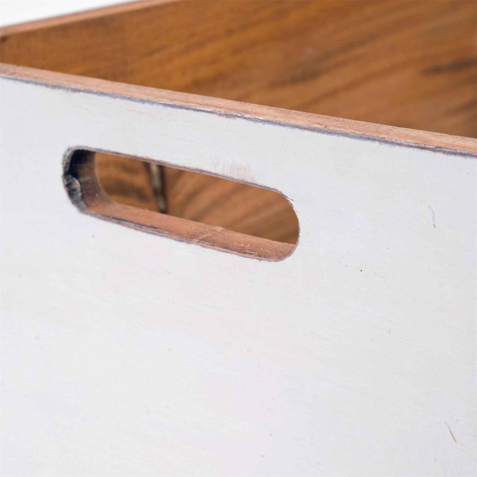 ROLLBARE HOLZKISTE "BOX" | 26x45x30 cm, Massivholz | Aufbewahrung