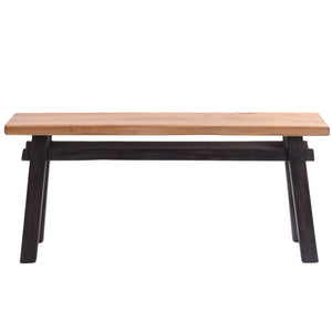 SITZBANK "EAST" | Mahagoni, 118x53x27,5cm (BxHxT) | Holzbank | Farbe: 04 schwarz-natur