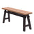 SITZBANK "EAST" | Mahagoni, 118x53x27,5cm (BxHxT) | Holzbank | Farbe: 04 schwarz-natur