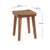 HOLZHOCKER "LUPO" | 40x30 cm (HxB), Teak / Mahagoni | Sitzhocker