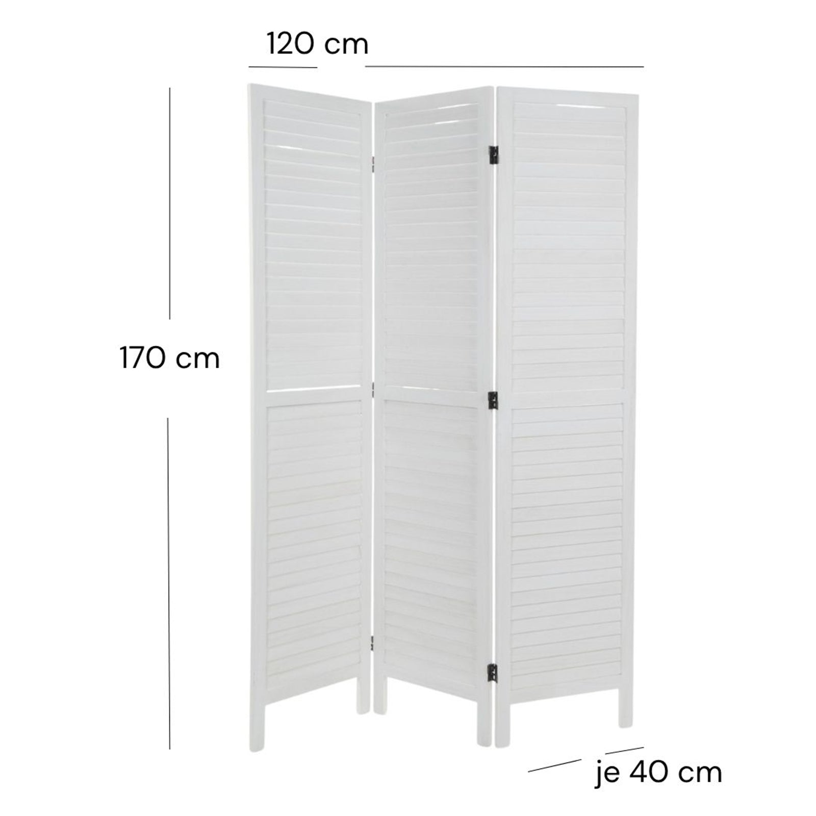 RAUMTEILER "COTTAGE" | 3-teilig, Holz | Paravent