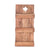 WANDREGAL "DAYA" | Massivholz, 65 cm | Holzregal mit Ablage