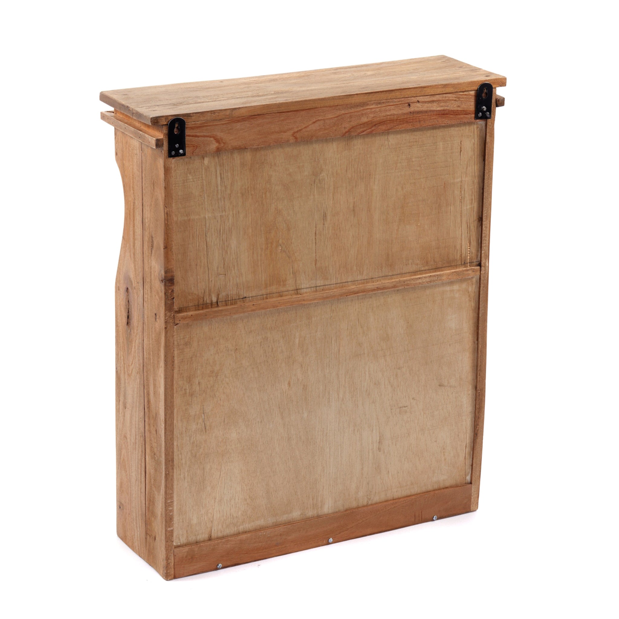 WANDSCHRANK "RIBERA" | mit Glastüren, 73 cm | Holz Wandregal