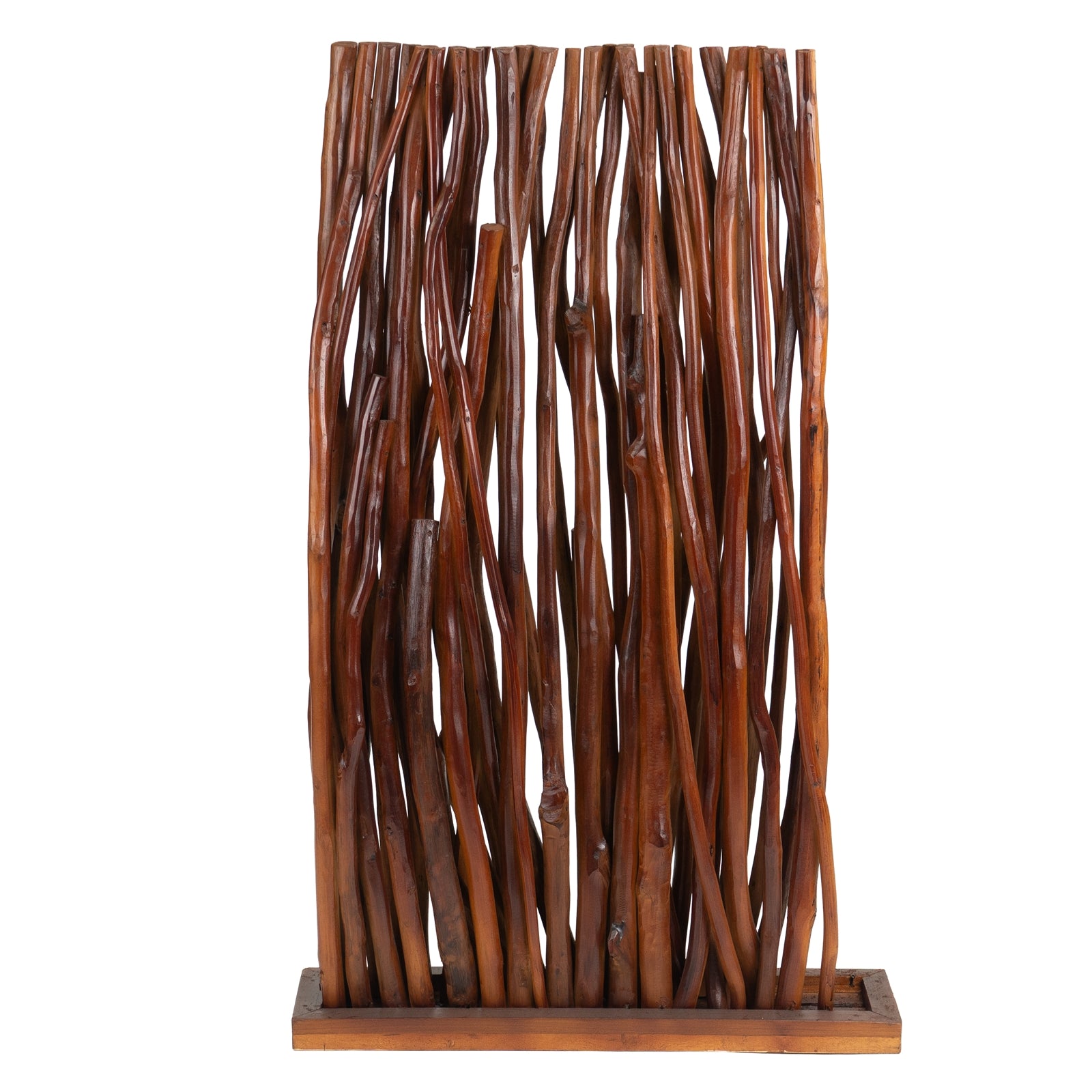 RAUMTEILER "TEKEA" | 130 cm, Teakholz | Äste Paravent