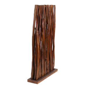 RAUMTEILER "TEKEA" | 130 cm, Teakholz | Äste Paravent