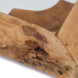WANDSPIEGEL "INDIA" | 50 cm, Teakholz | Natur Holz Spiegel