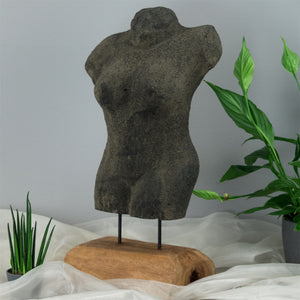 SKULPTUR "FEMME" | Beton, 54 cm | Weiblicher Torso, Deko Objekt Körper