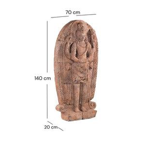 GÖTTER SKULPTUR "SIWA" | Beton, 140cm | Shiva Steinfigur, Statue