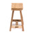 HOLZ HOCKER "SQUARE 30" | Teakholz, 30 cm | Teak Schemel, Blumenhocker
