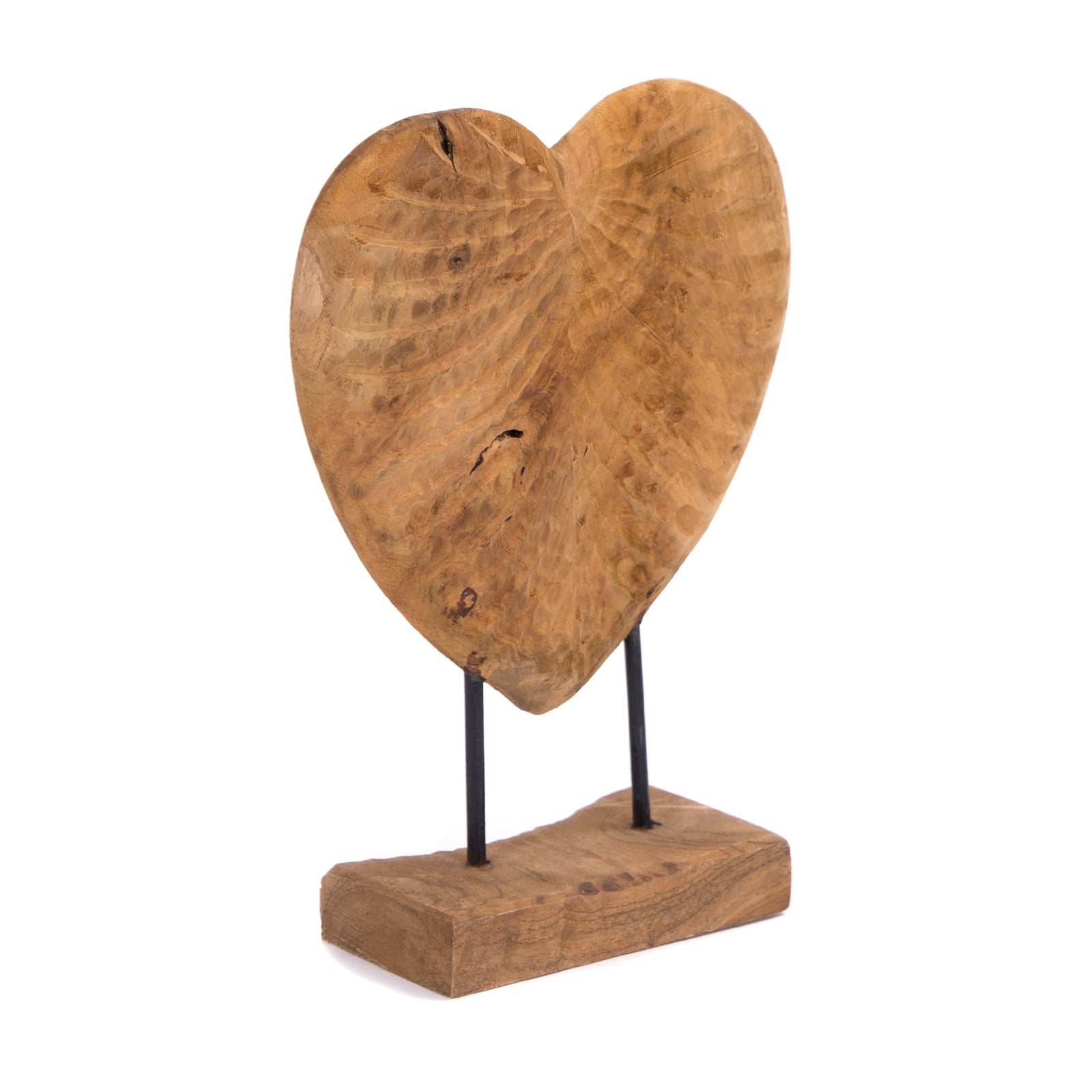 HERZ FIGUR "LOVE" | Holz, 36 cm | Herz Skulptur, Deko Aufsteller