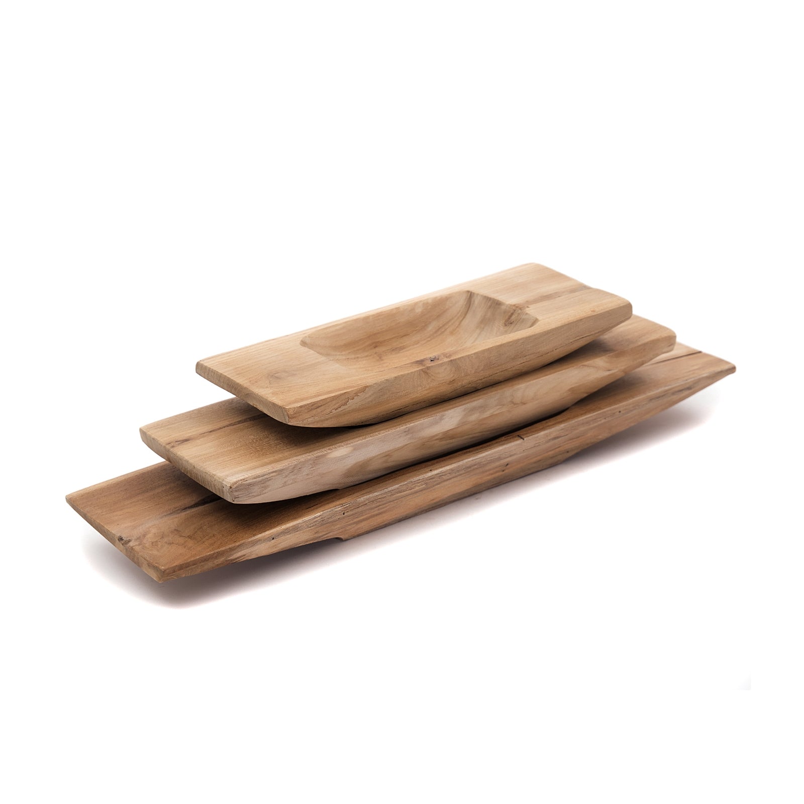 TEAKHOLZ SCHALE "BARCO 40" | Teak | Holz Tablett, Servierschale