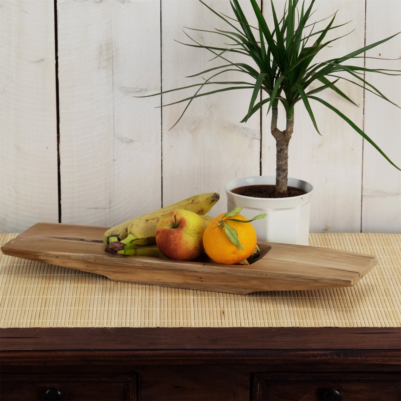 TEAKHOLZ SCHALE "BARCO 40" | Teak | Holz Tablett, Servierschale