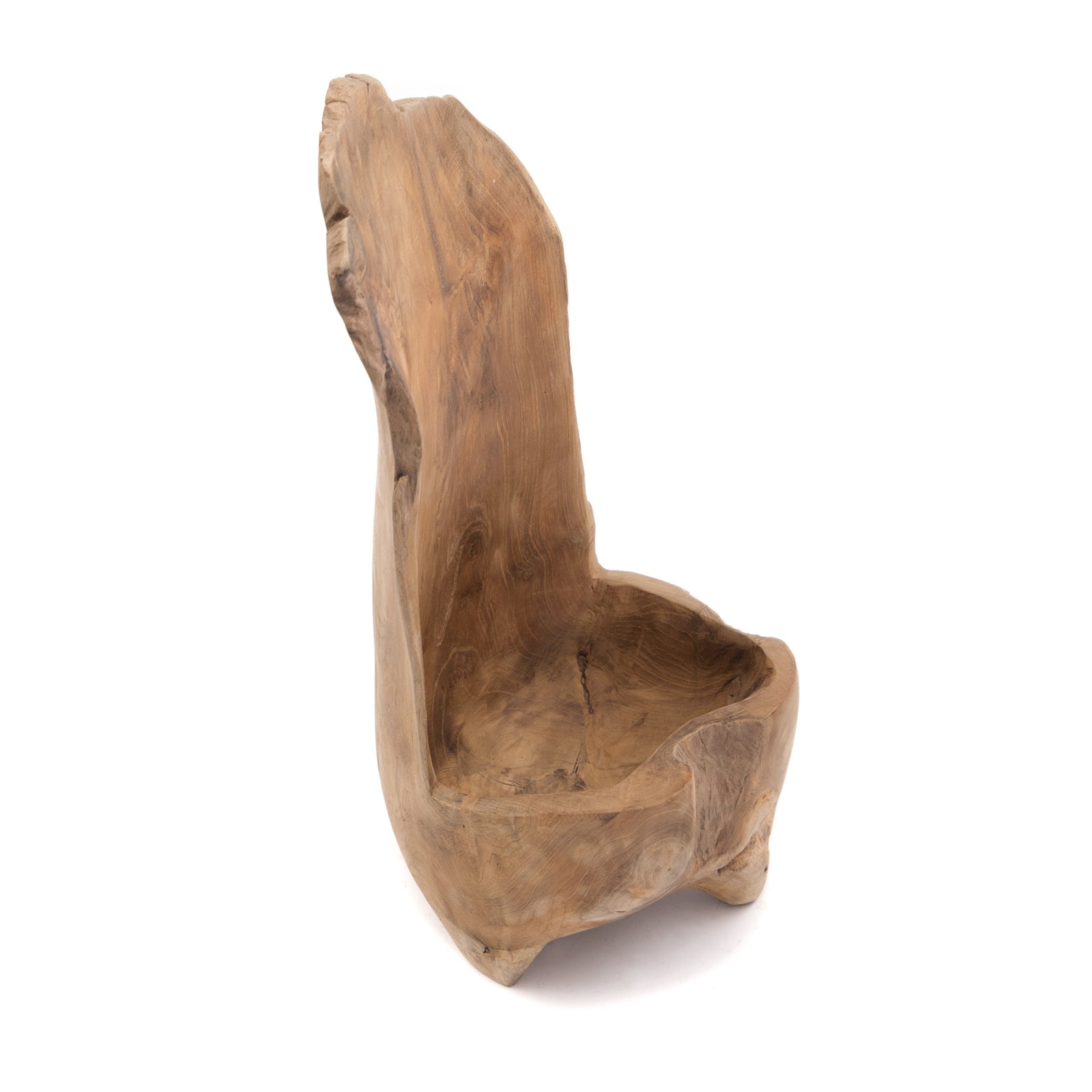 TEAK ÜBERTOPF "POT" | Teakholz, 40 cm | Wurzelholz Schale