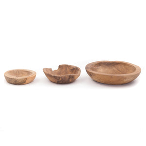 HOLZ SCHALEN SET "BOWL" | Teak | Deko Schale, Obstschale