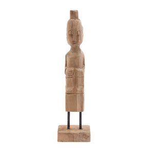 TEAK FIGUR MIT HUT "PRIMITIVO II" | Teakholz | Holz Figur