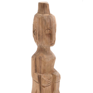 TEAK FIGUR MIT HUT "PRIMITIVO II" | Teakholz | Holz Figur