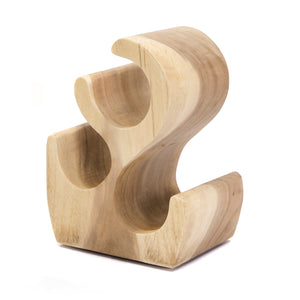 NATUR HOLZ FLASCHENREGAL "CURVE 3"  | Suarholz | Weinregal