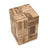 BEISTELLTISCH "PUZZLE" | Teak | Holz Blumen Hocker, Nachttisch