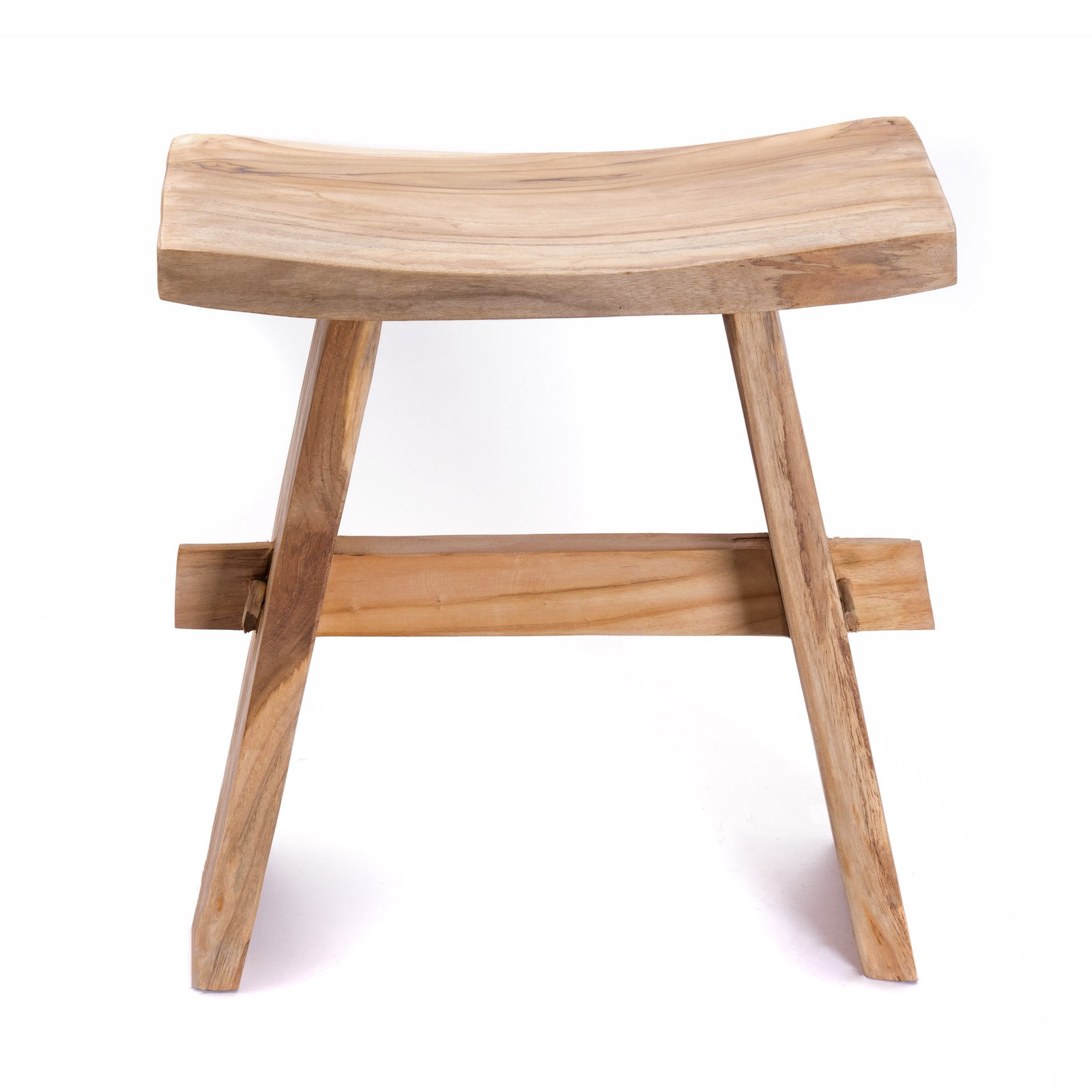SITZHOCKER "FINCA II" | Teakholz, 50 cm | Holz Hocker