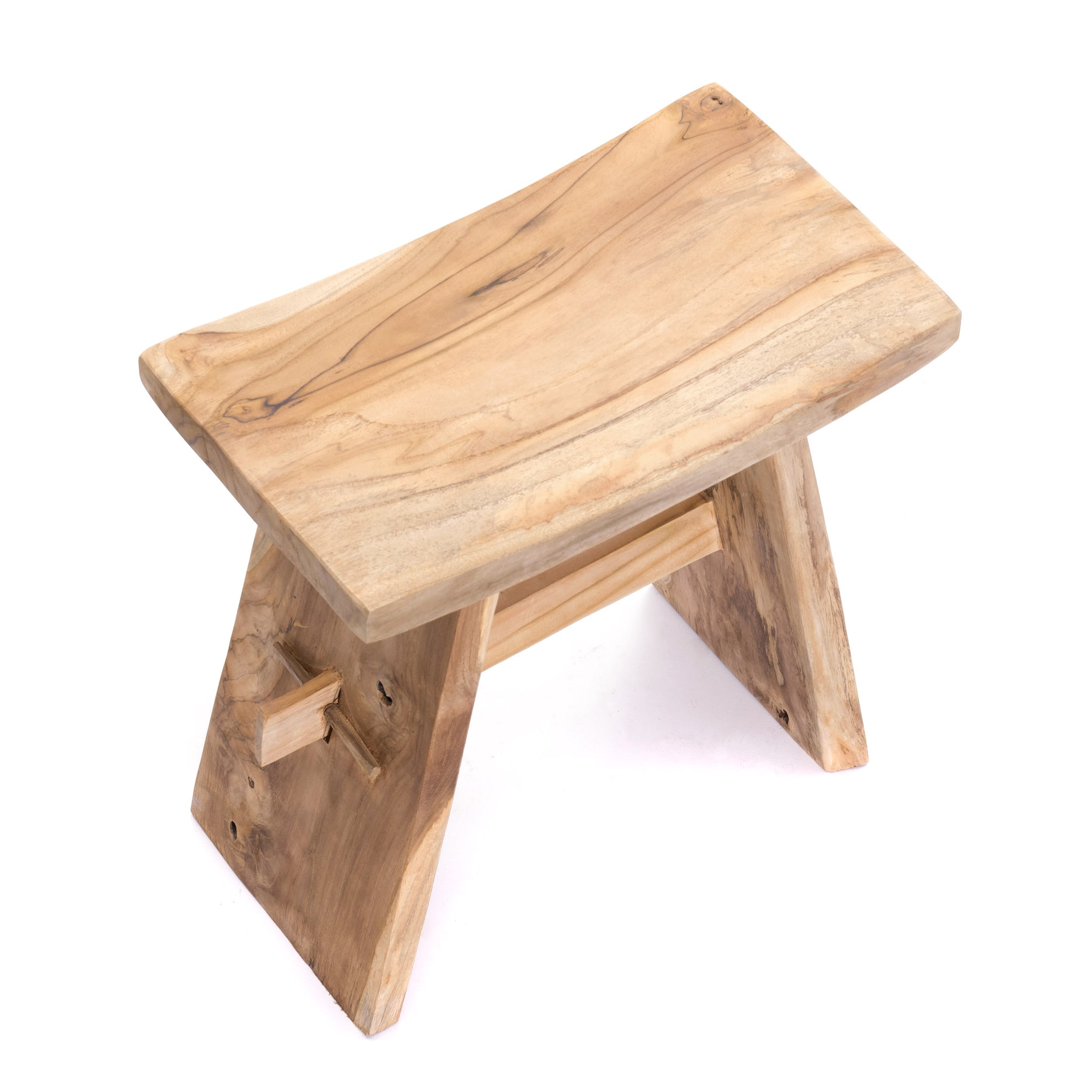 SITZHOCKER "FINCA II" | Teakholz, 50 cm | Holz Hocker