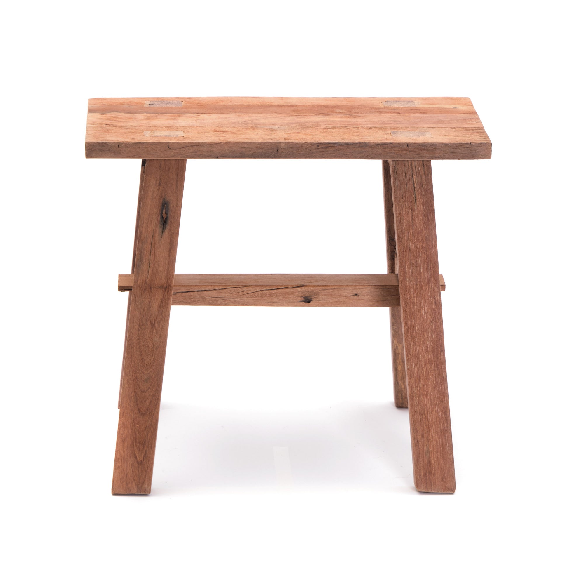 HOLZ HOCKER "RECTA 45" | 50x45 cm, Recyclingholz | Pflanzenhocker