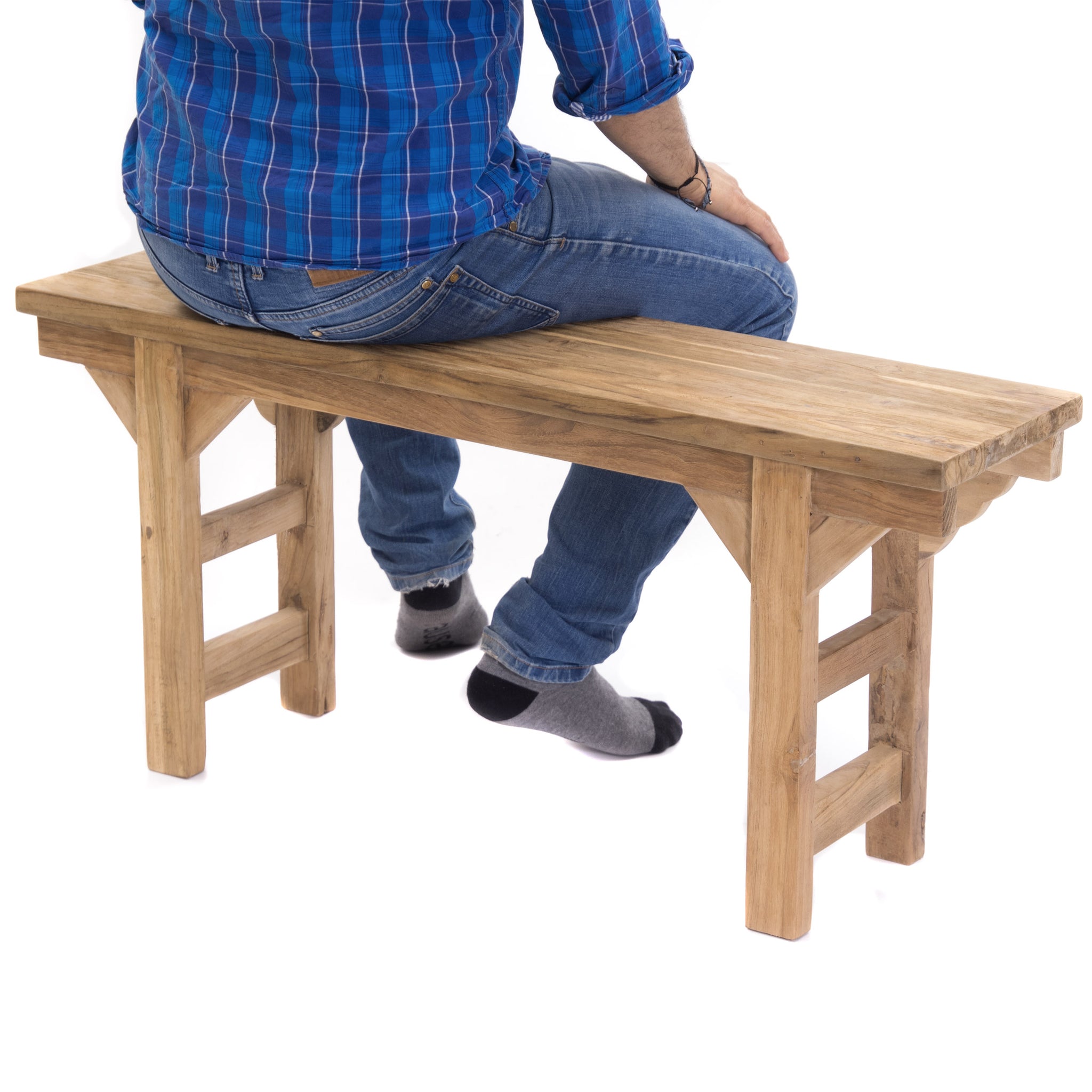 SITZBÄNKCHEN "RECTA 100" | Massivholz, 100 cm | Holzbank