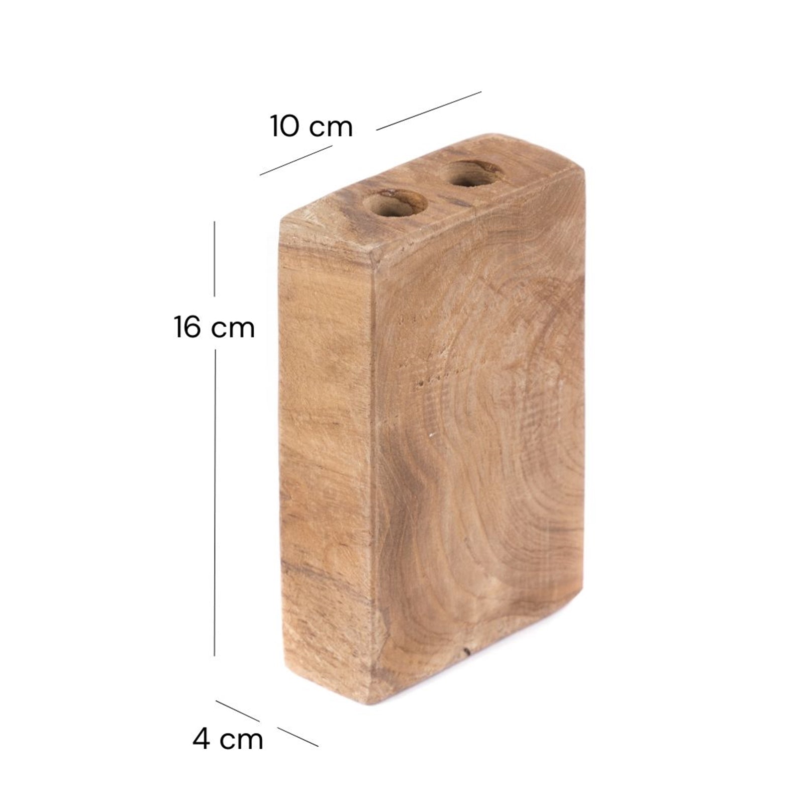 ZAHNBÜRSTENHALTER "DUO II" | Teakholz, 2 Halter | Bad Organizer