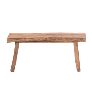 HOLZBANK "MALU 93" | Teakholz, 93x44 cm | Natur Sitzbank