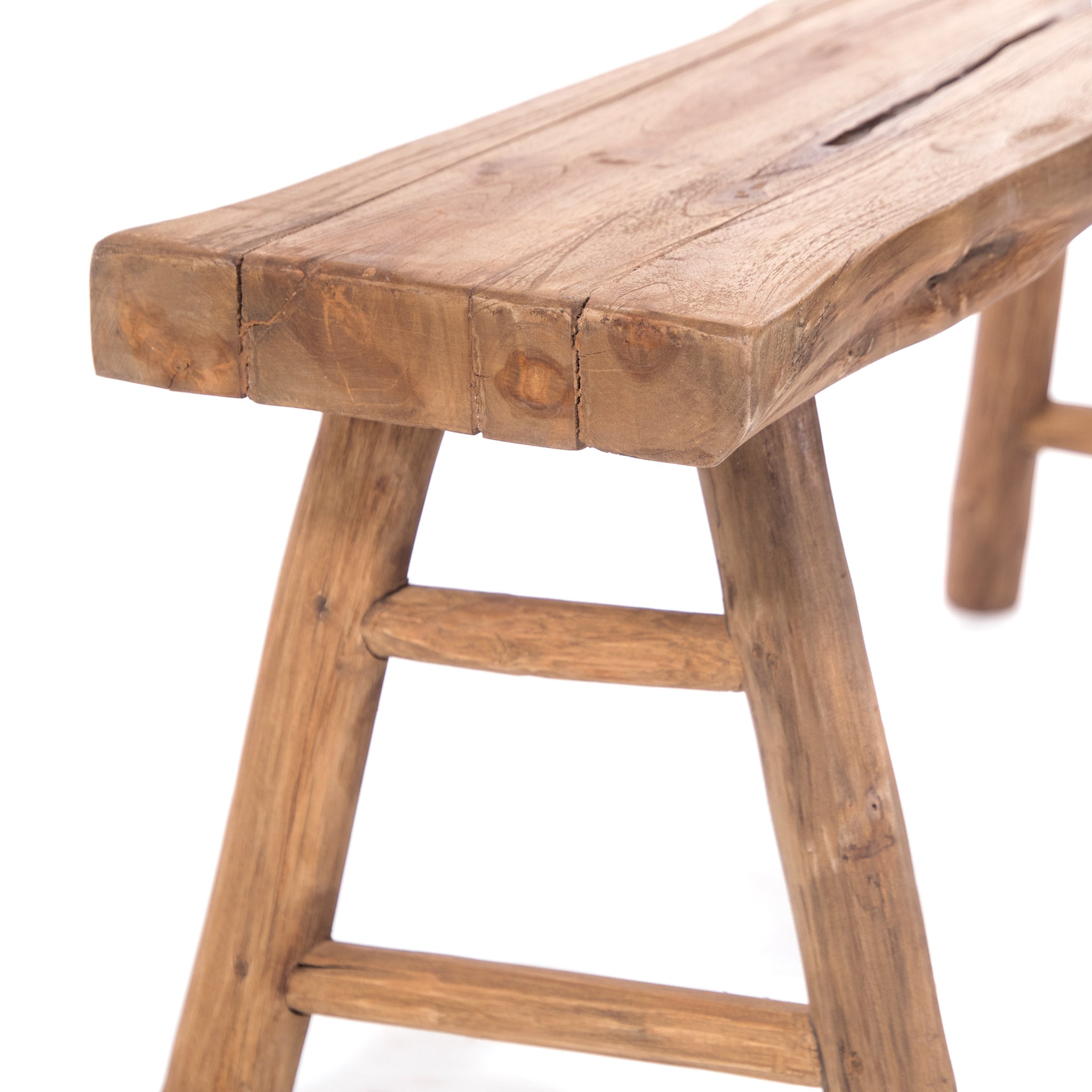 HOLZBANK "MALU 93" | Teakholz, 93x44 cm | Natur Sitzbank