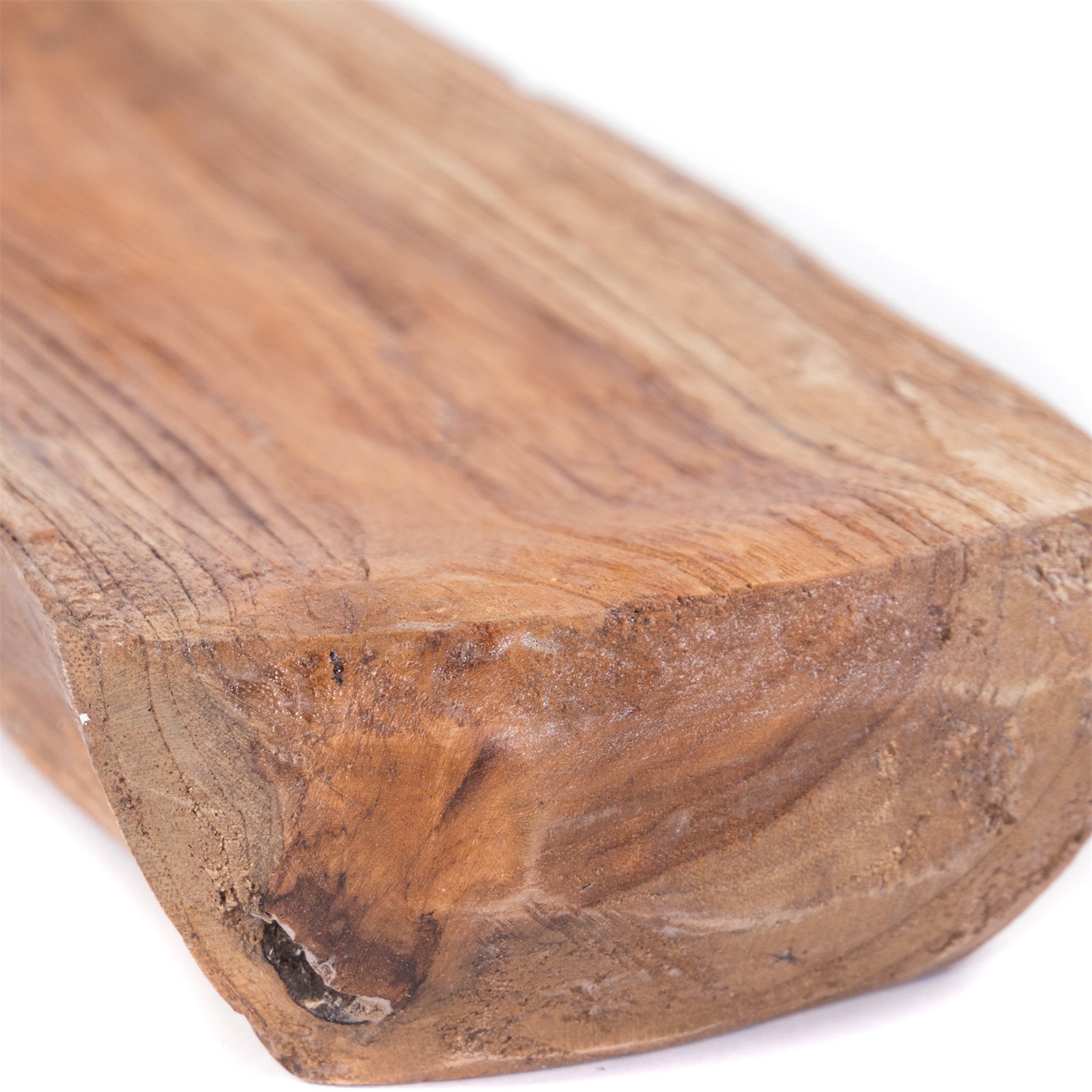 HOLZ SCHALE "PARI" | Teakholz Wurzel, 28 cm | Deko Tablett