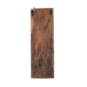 WANDGARDEROBE "BOARD III" | 4 Haken, Massivholz | Garderobenpaneel