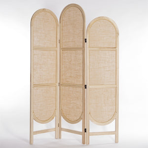 RAUMTEILER "ARCO" | Leinen, 170 cm | Paravent, Sichtschutz