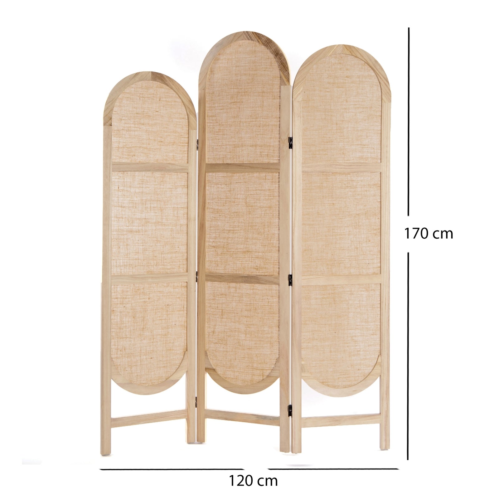RAUMTEILER "ARCO" | Leinen, 170 cm | Paravent, Sichtschutz