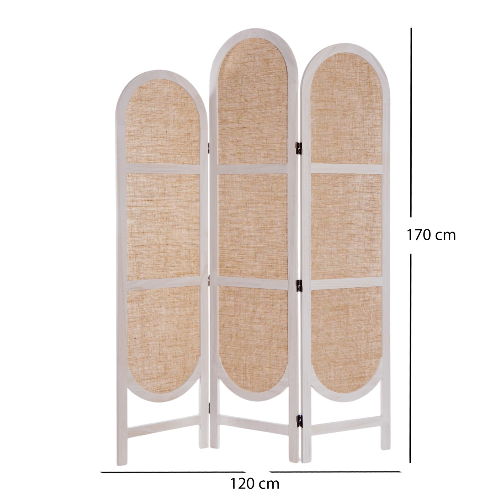 RAUMTEILER "ARCO" | Leinen, 170 cm | Paravent, Sichtschutz