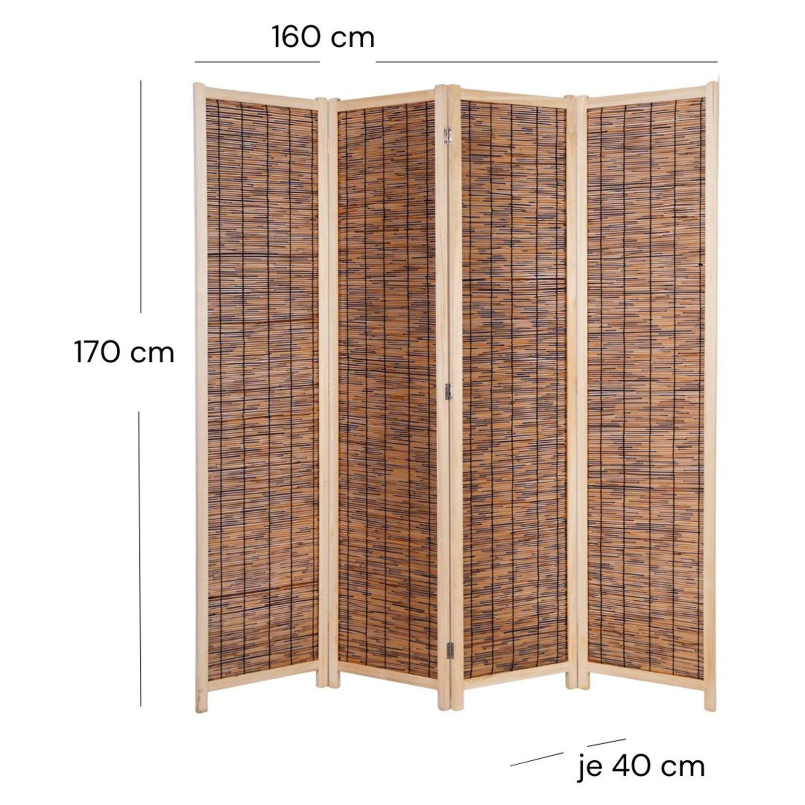 RAUMTEILER "GRAN PLAYA" | Schilfrohr, 170x160 cm | Paravent