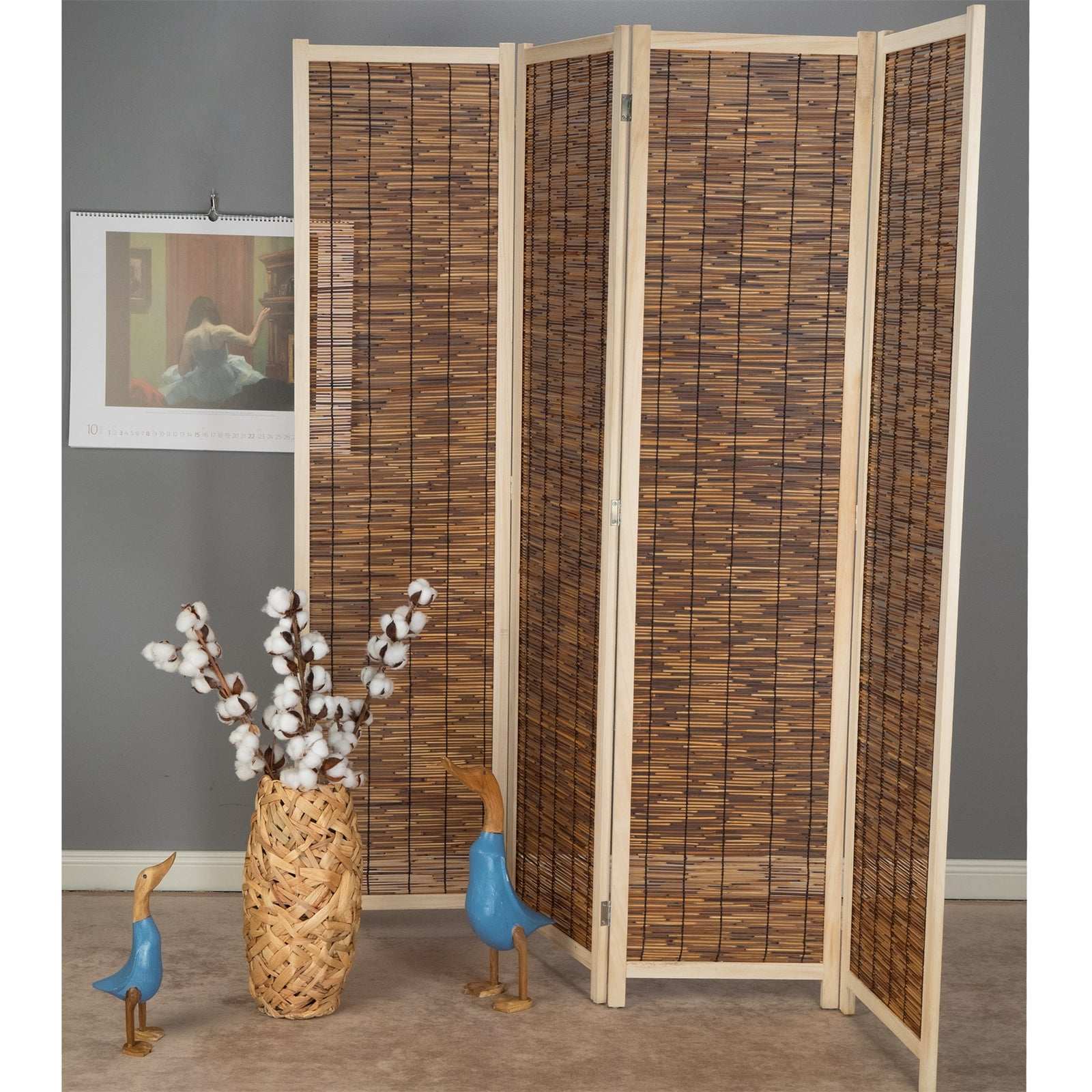 RAUMTEILER "GRAN PLAYA" | Schilfrohr, 170x160 cm | Paravent
