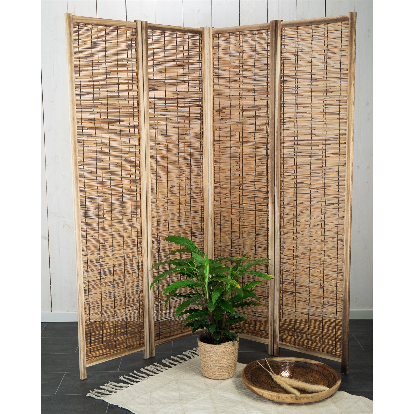 RAUMTEILER "GRAN PLAYA" | Schilfrohr, 170x160 cm | Paravent