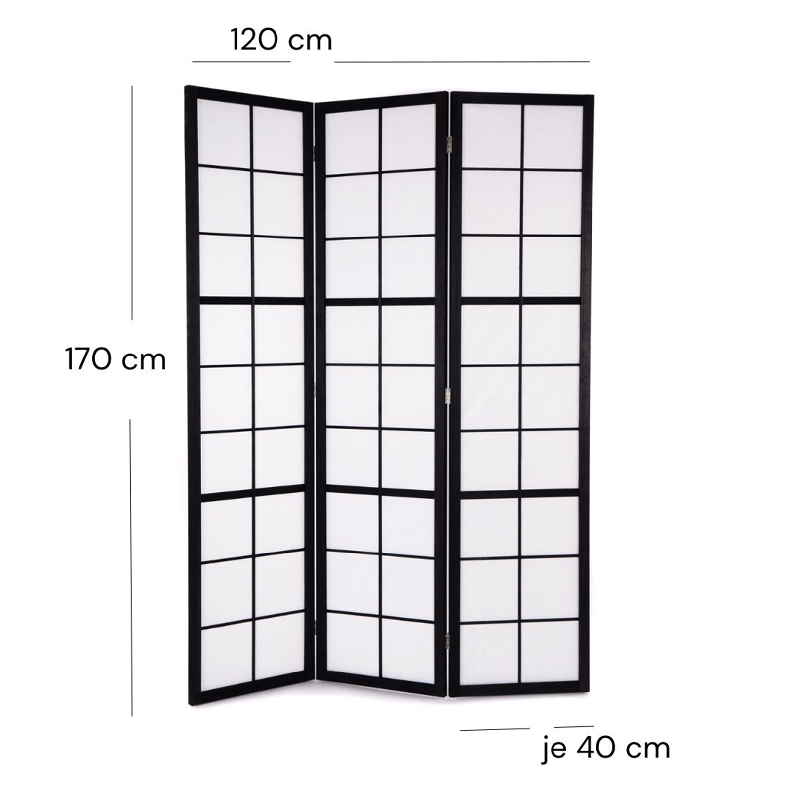 RAUMTEILER "LOFT" | Reispapier, 170 cm | Shoji Paravent