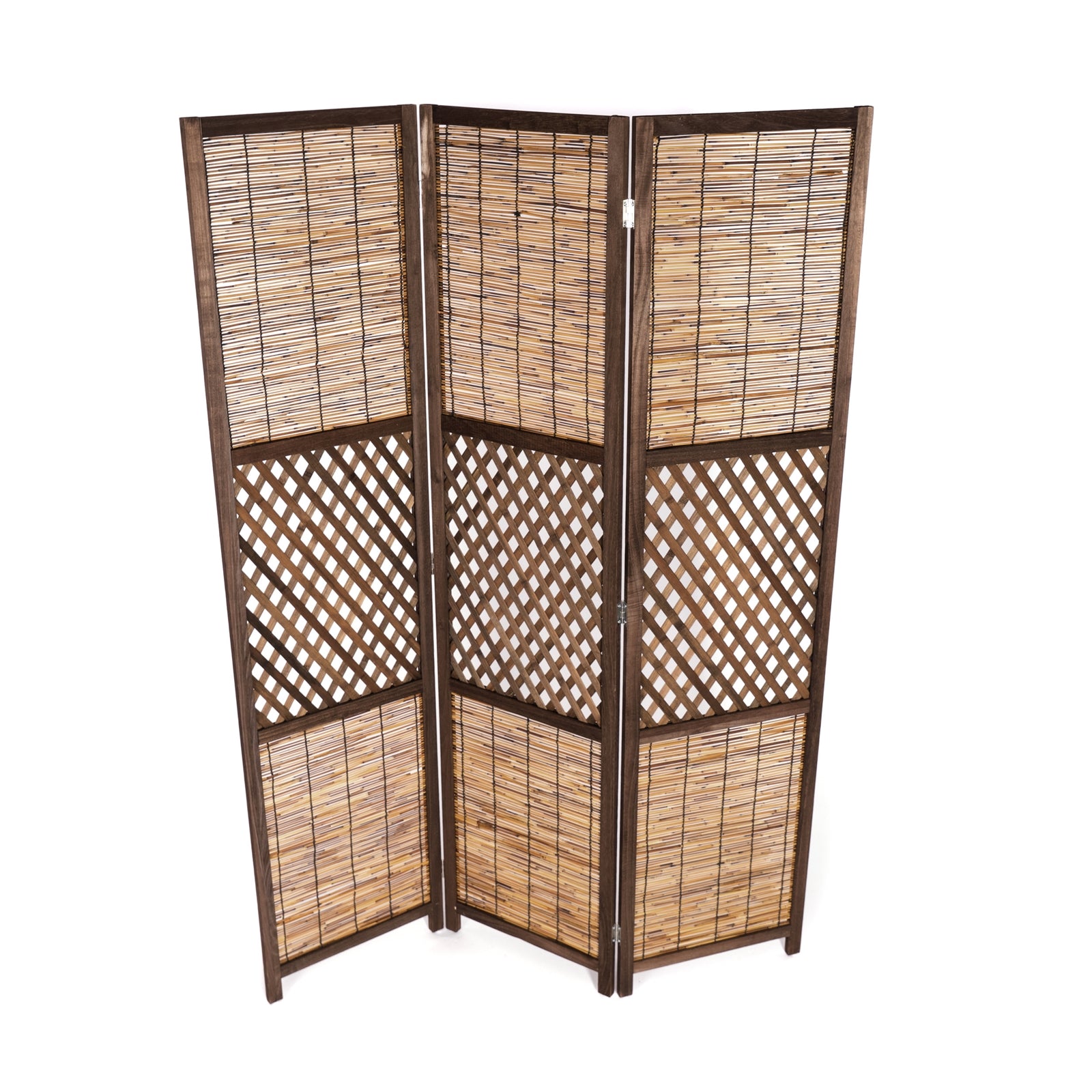 RAUMTEILER "AMBIENTE" | 3-teilig, Bambus, Schilf | Natur Paravent