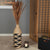 DEKO VASE "RAYA" | 60 cm, natur, schwarz | Stroh Vase, Bodenvase