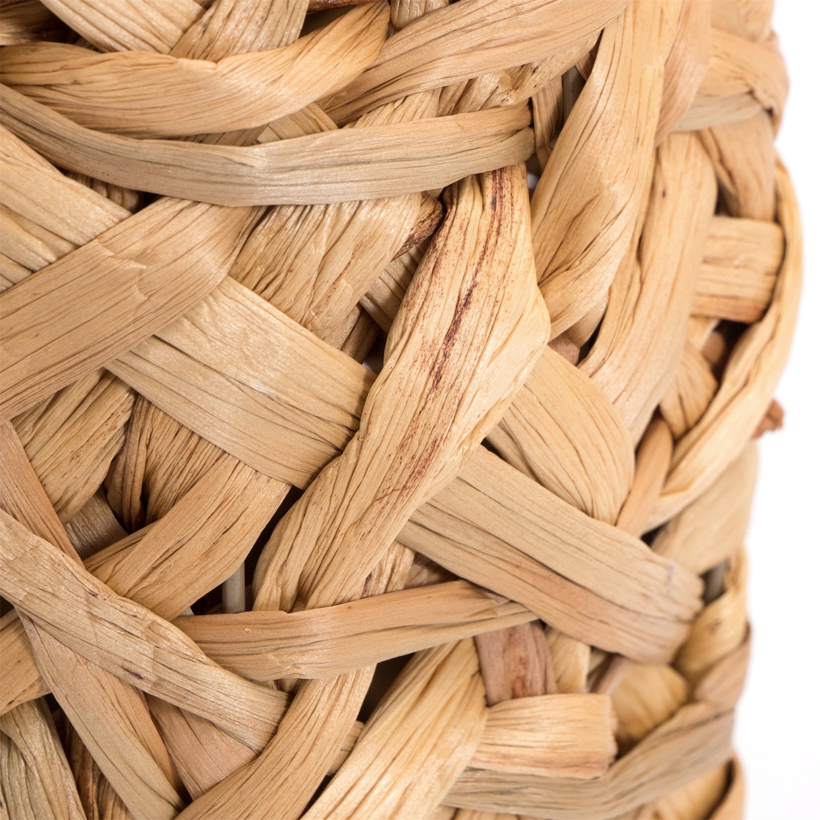 NATUR BODEN VASE "CALIDA" | 40 cm, Wasserhyazinthe | Geflochtene Vase