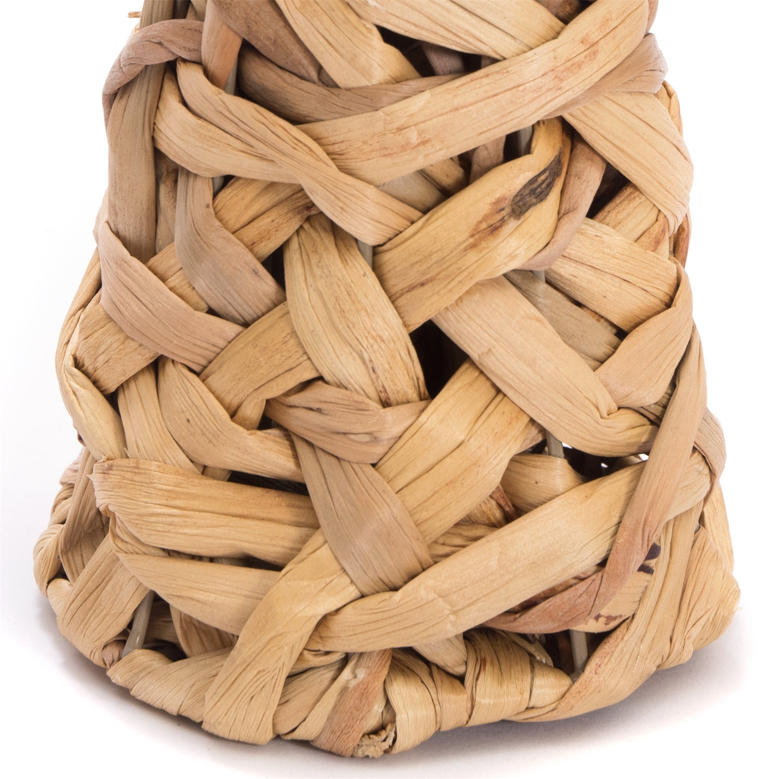 NATUR DEKO VASE "MALIDA" | Wasserhyazinthe, 40 cm | Geflochtene Vase