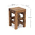 HOLZ HOCKER "TETRIS" | Mahagoni Holz, 45 cm | Blumenhocker