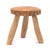 RUNDER HOCKER "KLARA" | Holz, 28 cm | Melk Schemel, Blumenhocker