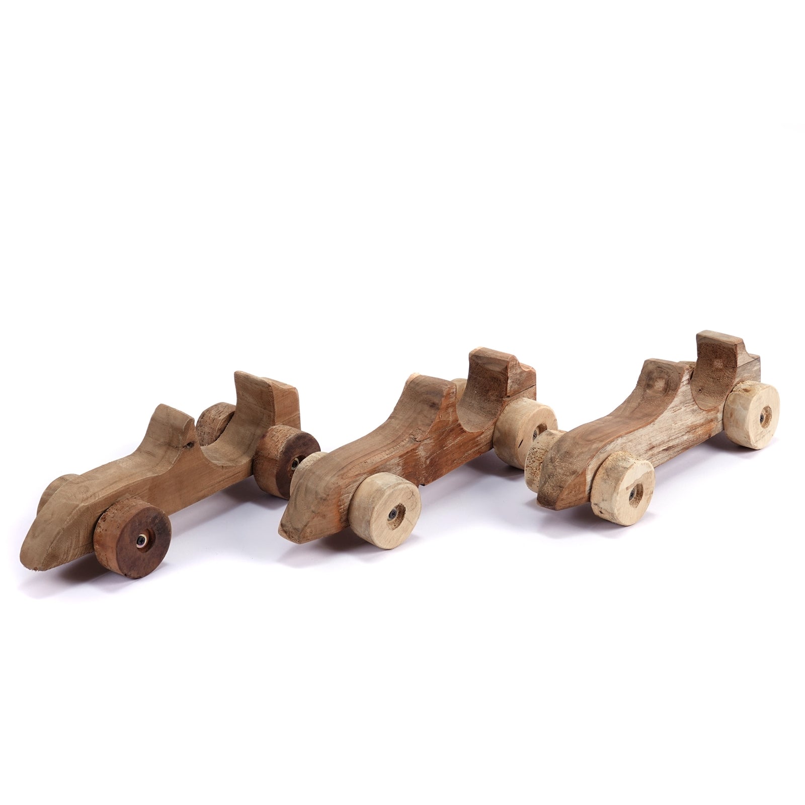 HOLZ AUTO "SPEEDY" | 30cm, Mahagoni Holz | Deko Figur Auto