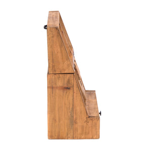 BÜRO ORGANIZER "CASE" | Mahagoni Holz, 48 cm | Tisch Organizer