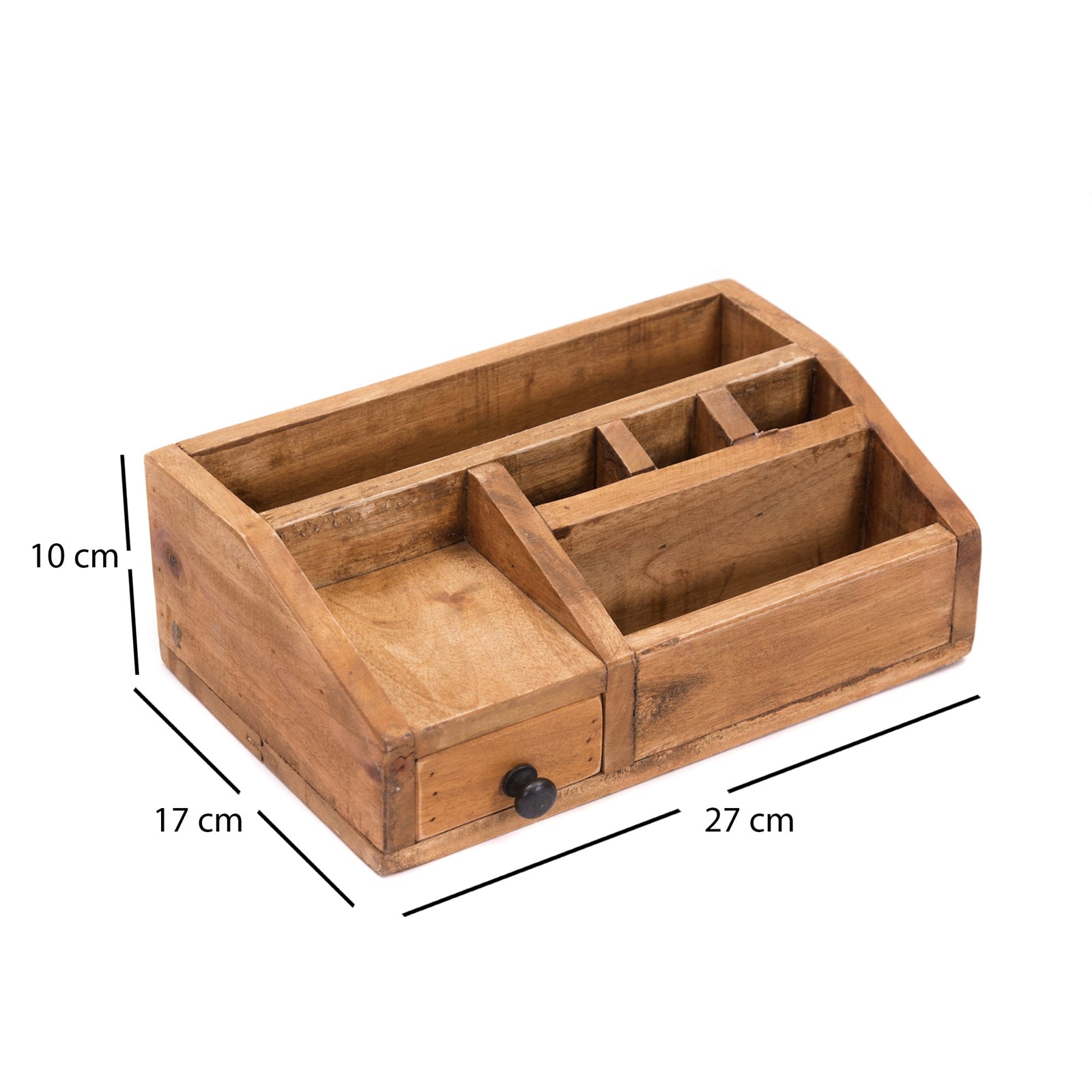 TISCH ORGANIZER "STUDY" | Mahagoni Holz, 27 cm | Büroorganizer