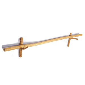 GARDINENSTANGE VARA | Teak 165cm Deko Ast Aufhänger Wandhalter Stange