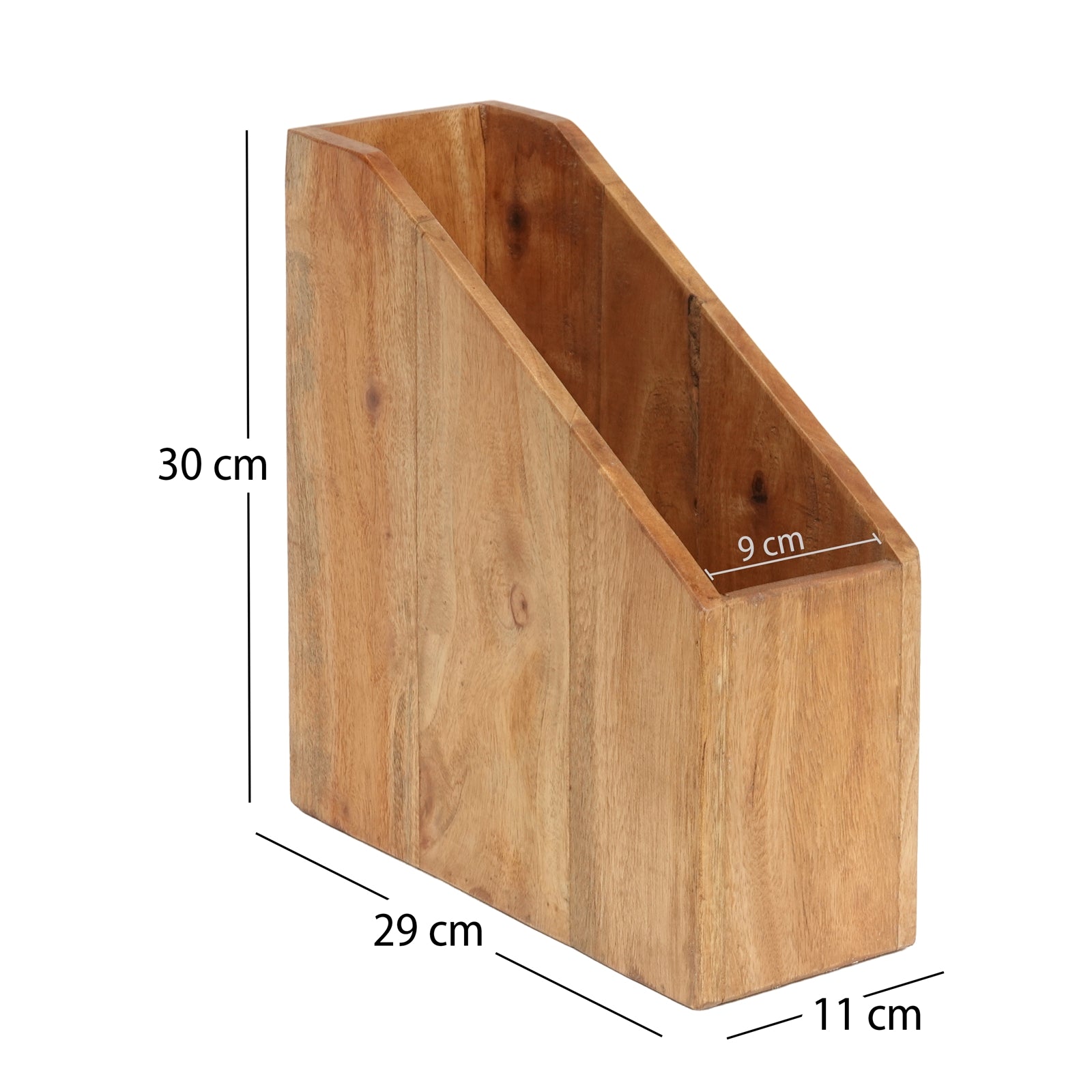 STEHSAMMLER "NERO" | Mahagoni Holz, 30 cm | Stehordner