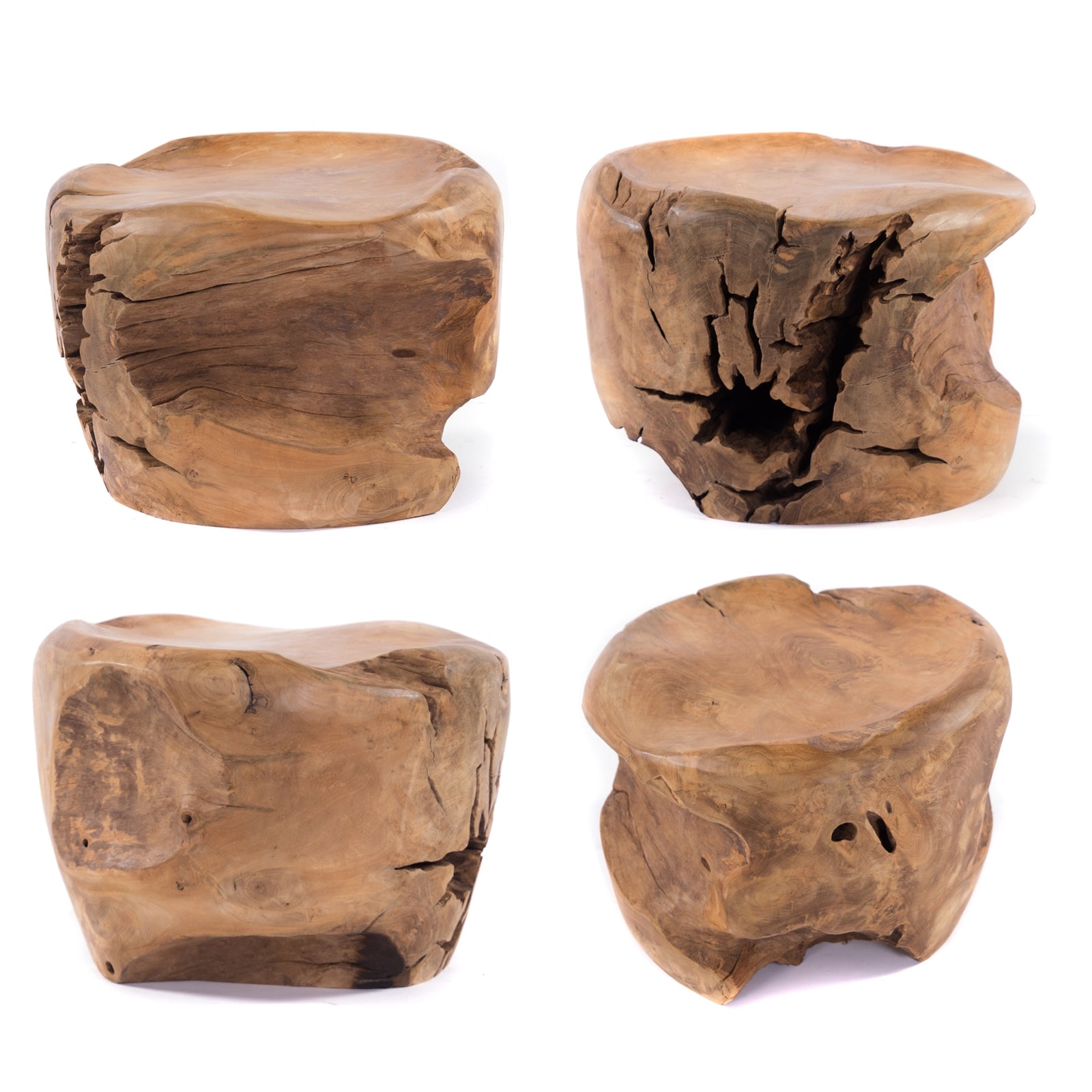 SITZGRUPPE "NANDA" | Teak, 5-teilig | Wurzel Sitzgarnitur, Tischgruppe